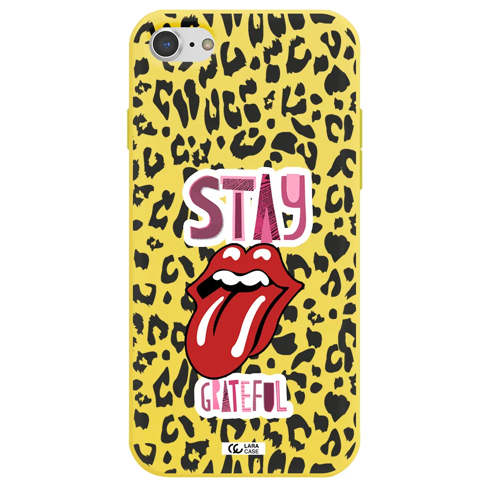 The Rolling Stones Apple iPhone 7 Silicone canary yellow Case