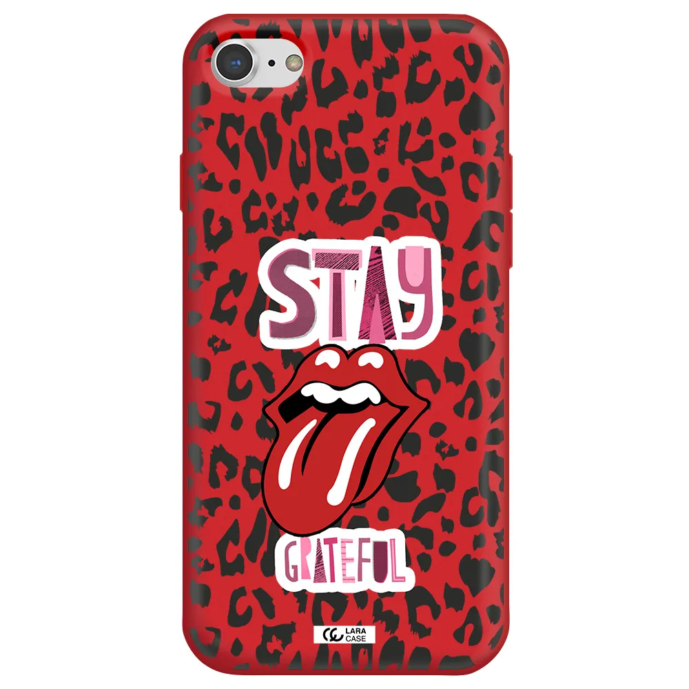 The Rolling Stones Apple iPhone 7 Silicone Imperial Red Case