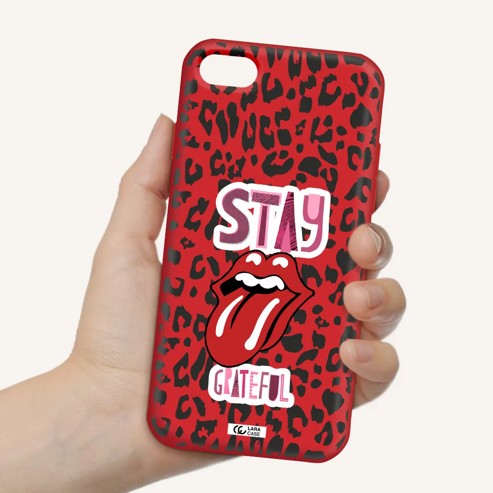 The Rolling Stones Apple iPhone 7 Silicone Imperial Red Case