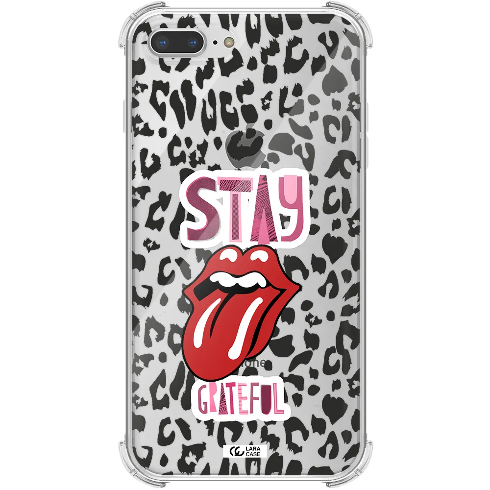 The Rolling Stones Apple iPhone 8 plus Clear PC Case