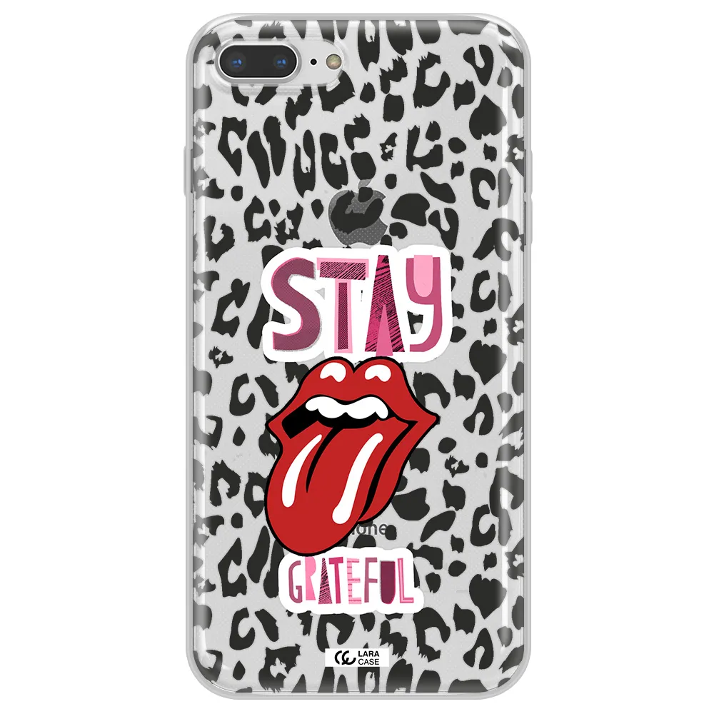 The Rolling Stones Apple iPhone 8 plus Clear TPU Case