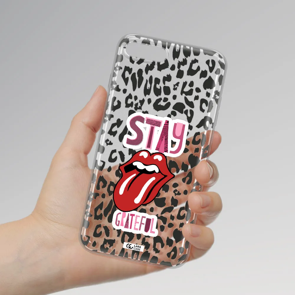 The Rolling Stones Apple iPhone 8 plus Clear TPU Case