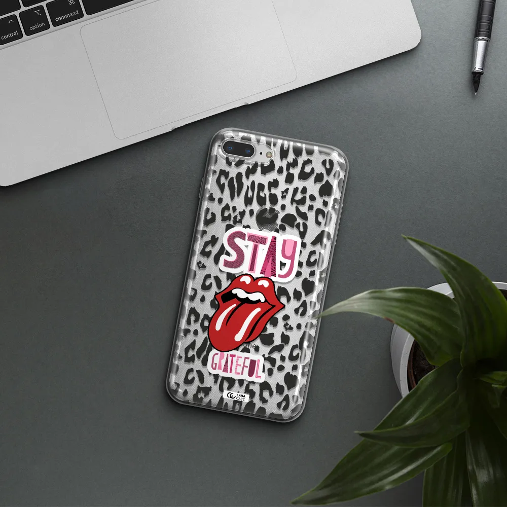 The Rolling Stones Apple iPhone 8 plus Clear TPU Case