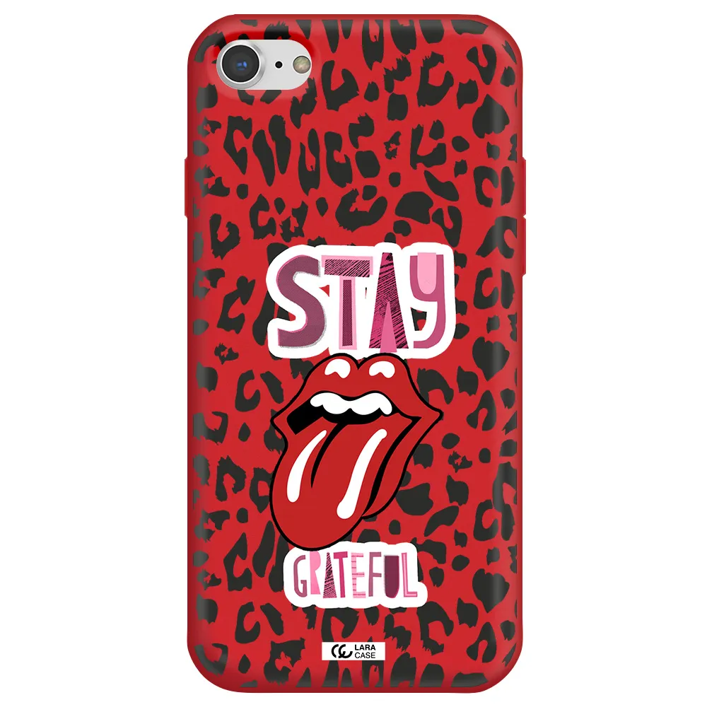 The Rolling Stones Apple iPhone 8 Silicone Imperial Red Case