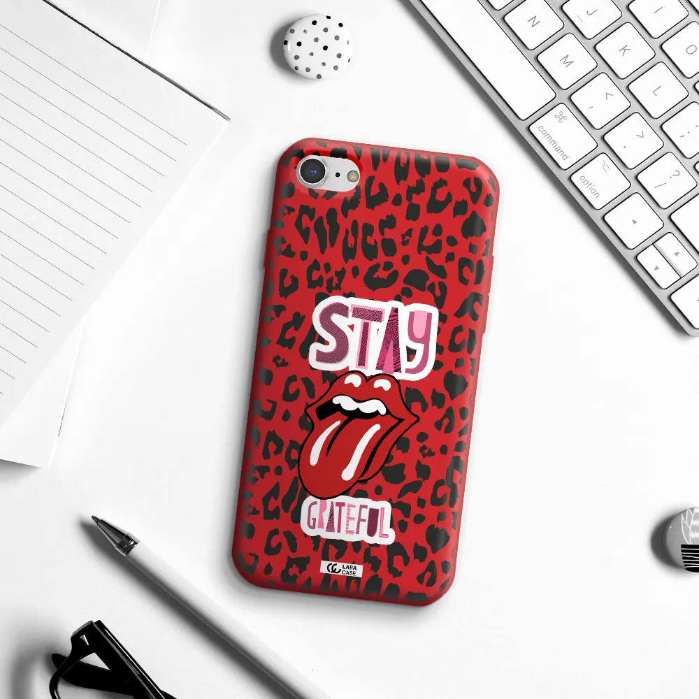 The Rolling Stones Apple iPhone 8 Silicone Imperial Red Case