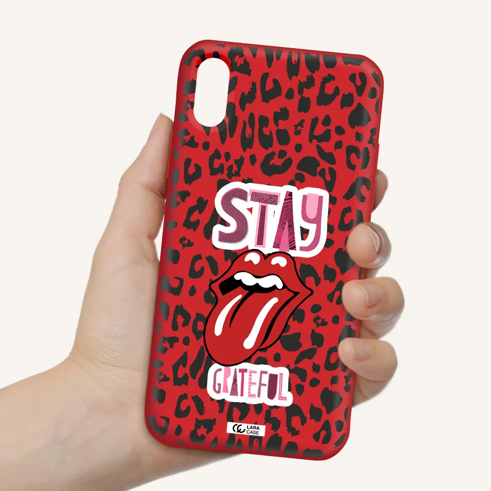 The Rolling Stones Apple iPhone XS Silicone Imperial Red Case