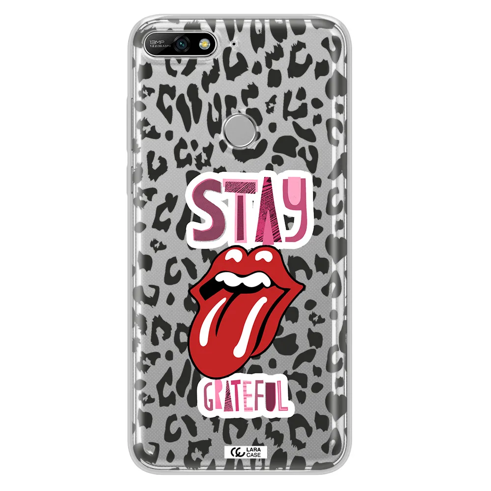 The Rolling Stones Huawei Y7 2018 Clear TPU Case