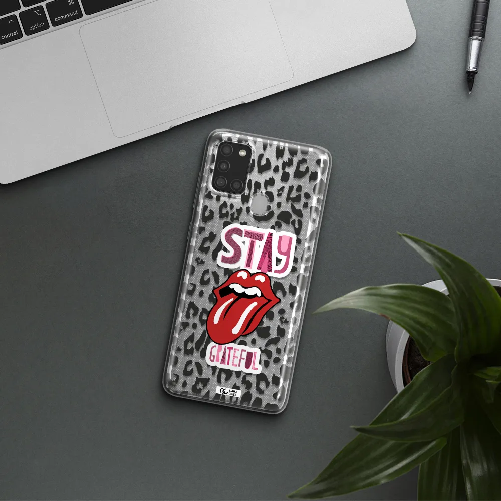 The Rolling Stones Samsung A21S Clear TPU Case