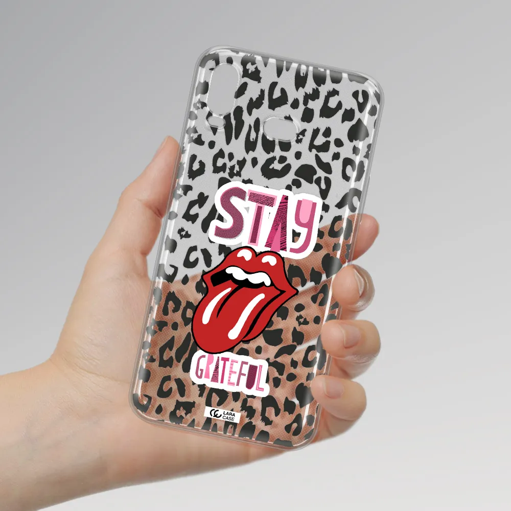 The Rolling Stones Samsung A6S Clear TPU Case