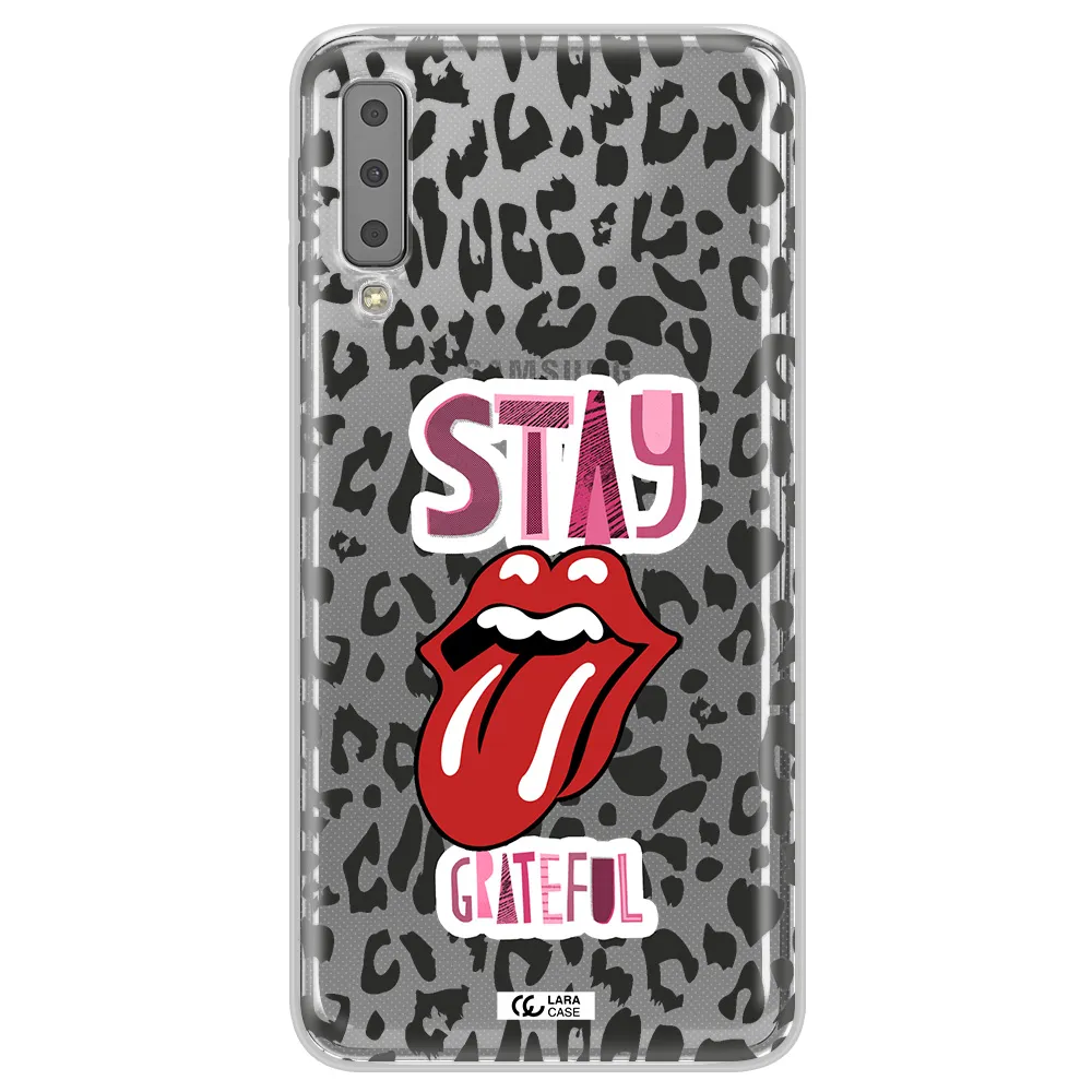The Rolling Stones Samsung A7 2018 Clear TPU Case