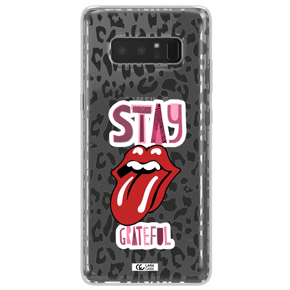 The Rolling Stones Samsung Note 8 Clear TPU Case
