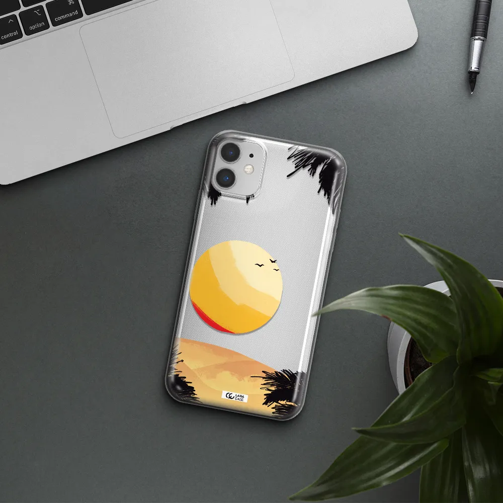 Sunset On The Beach Apple iPhone 11 Clear TPU Case