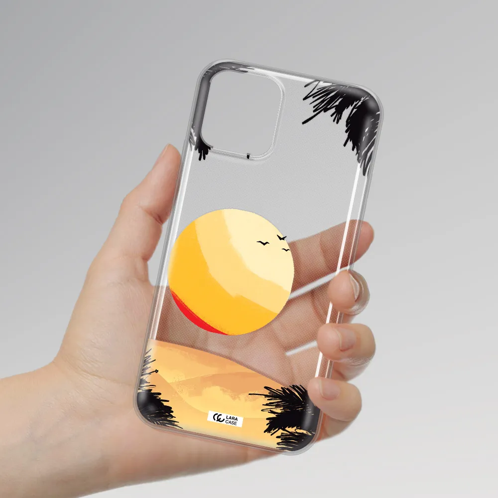 Sunset On The Beach Apple iPhone 11 pro Clear TPU Case
