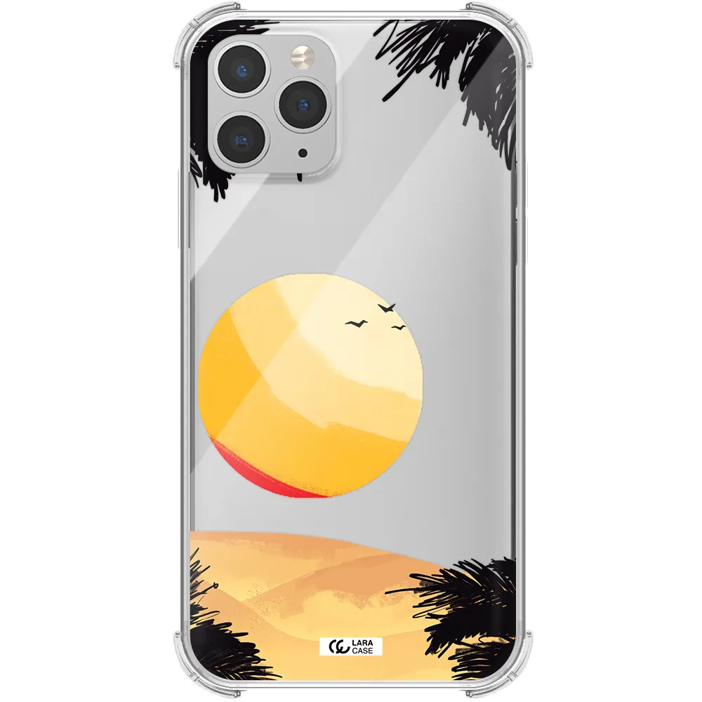 Sunset On The Beach Apple iPhone 11 pro max Clear PC Case