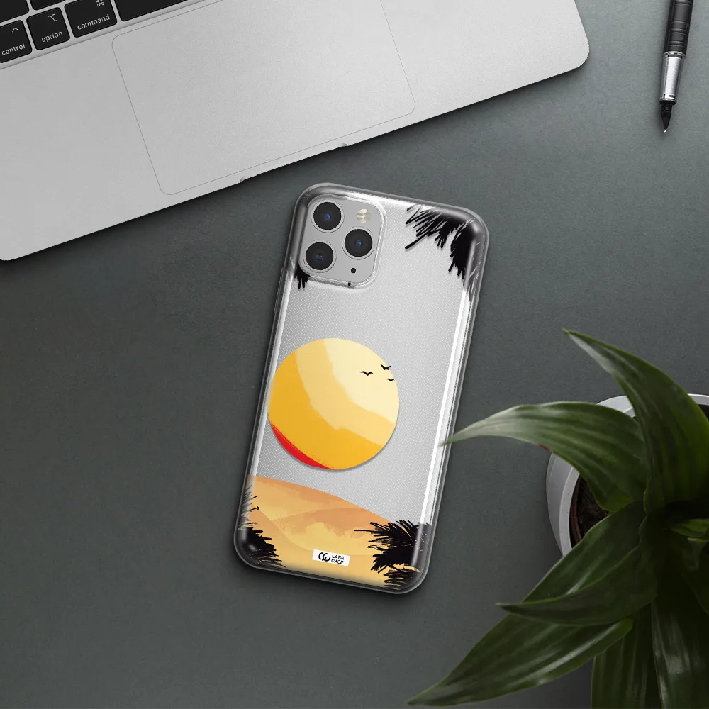 Sunset On The Beach Apple iPhone 11 pro max Clear TPU Case