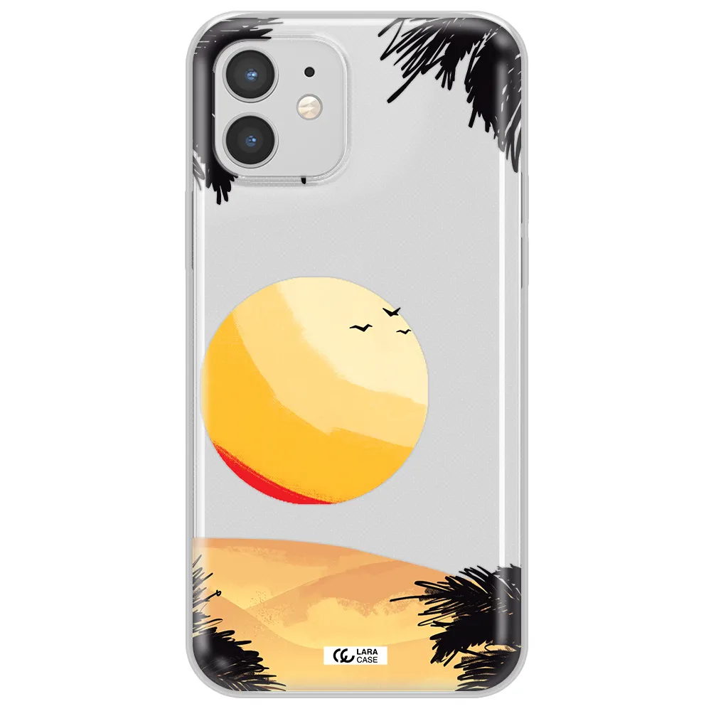 Sunset On The Beach Apple iPhone 12 mini Clear TPU Case