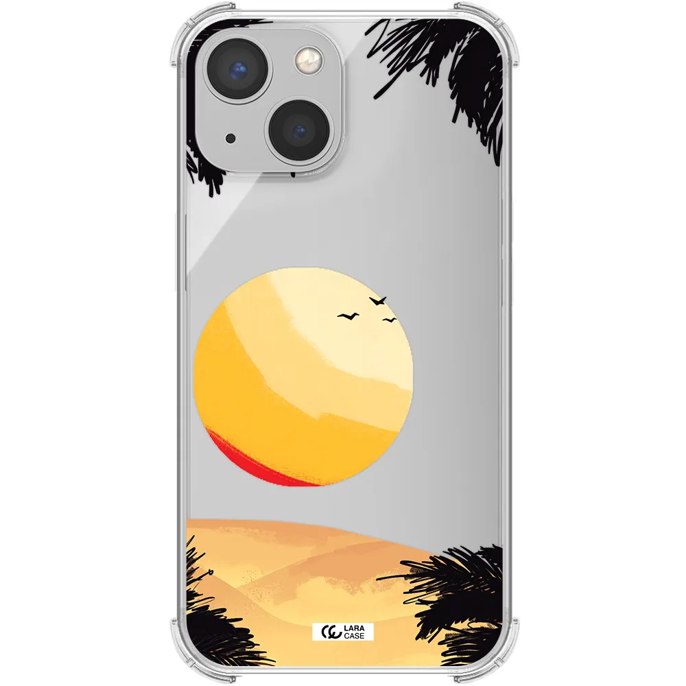 Sunset On The Beach Apple iPhone 13 Clear PC Case