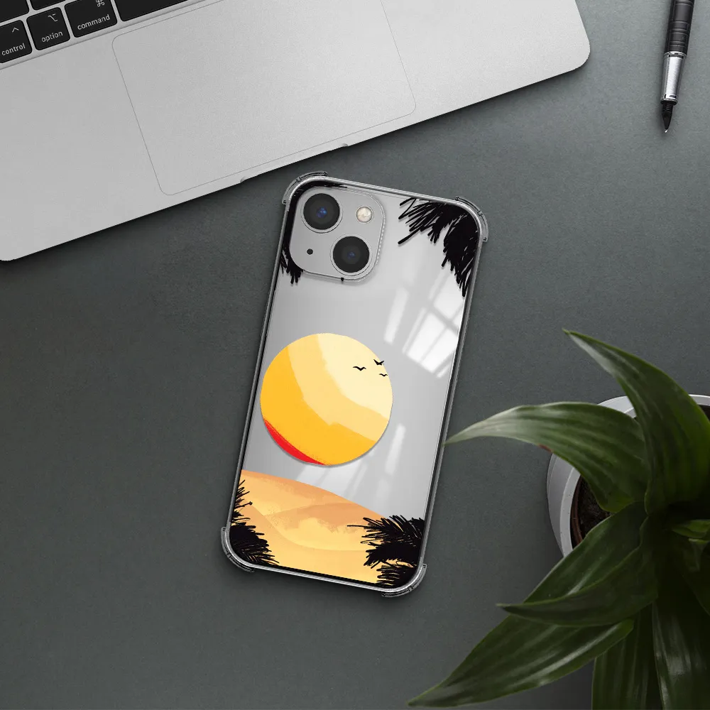 Sunset On The Beach Apple iPhone 13 Clear PC Case