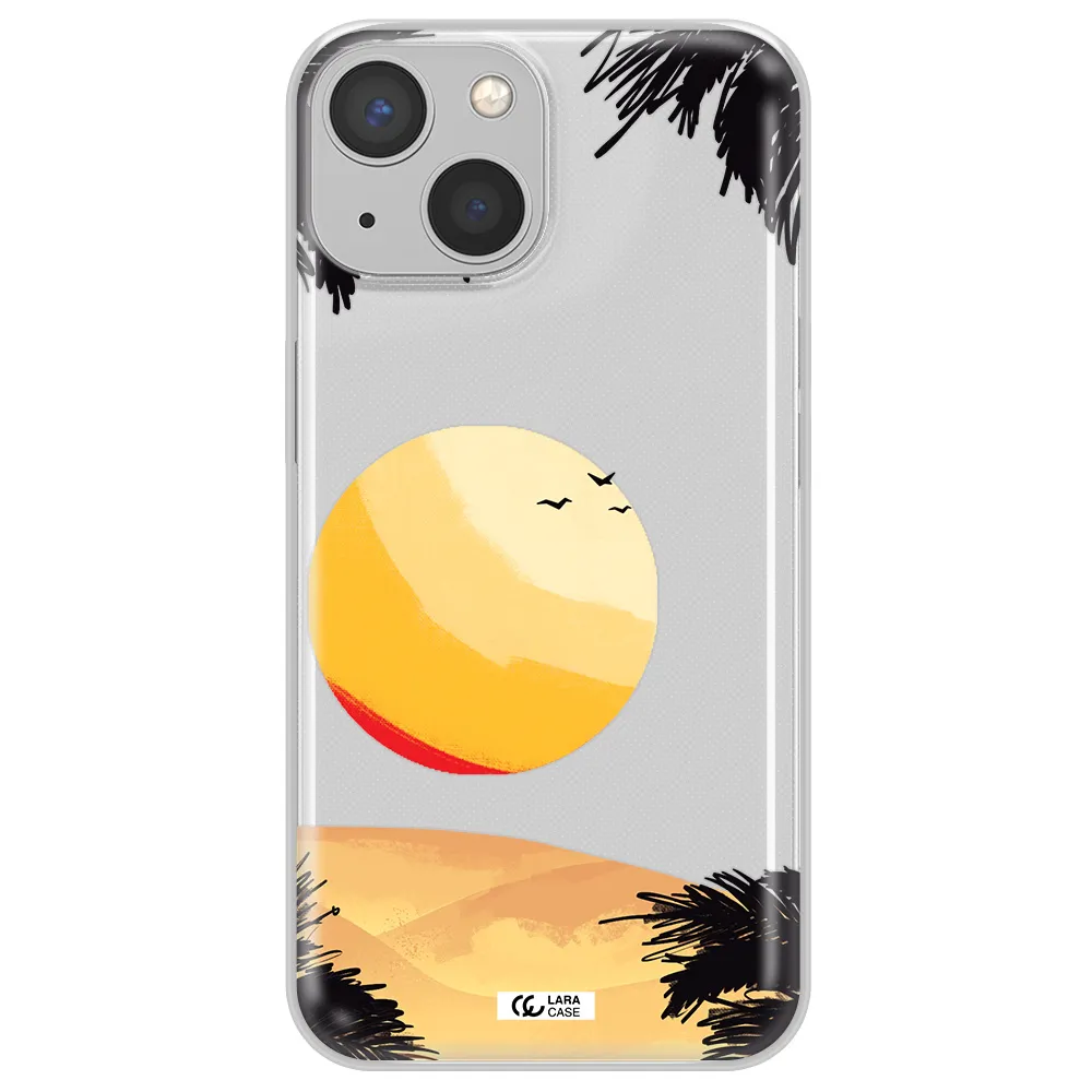 Sunset On The Beach Apple iPhone 13 Clear TPU Case