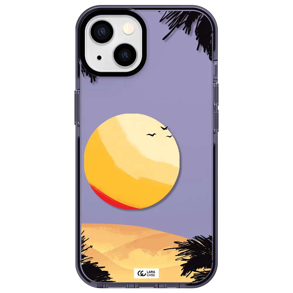 Sunset On The Beach Apple iPhone 13 impact Lilac Case