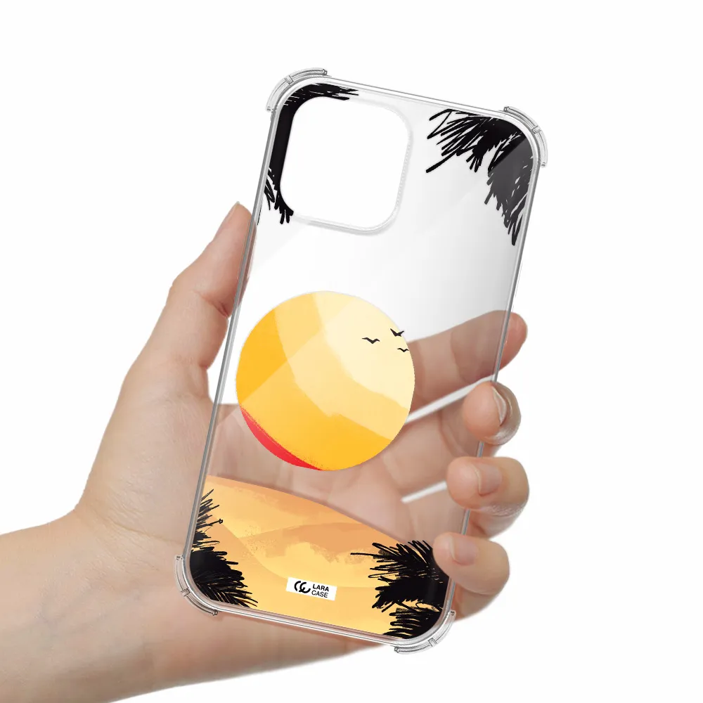 Sunset On The Beach Apple iPhone 13 Pro Clear PC Case
