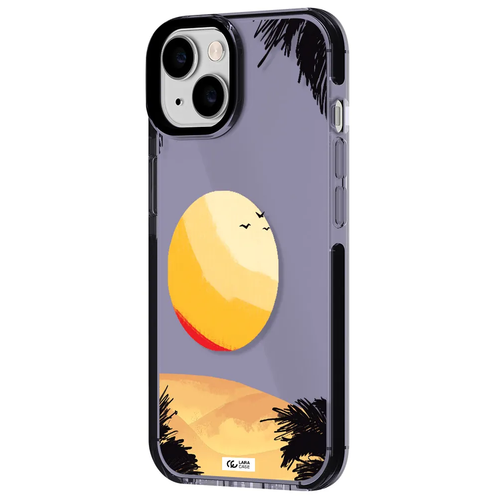 Sunset On The Beach Apple iPhone 14 impact Lilac Case