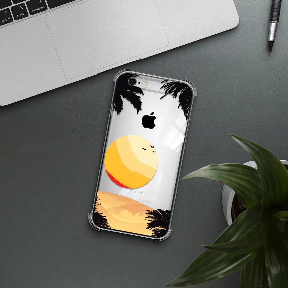 Sunset On The Beach Apple iPhone 6 Clear PC Case