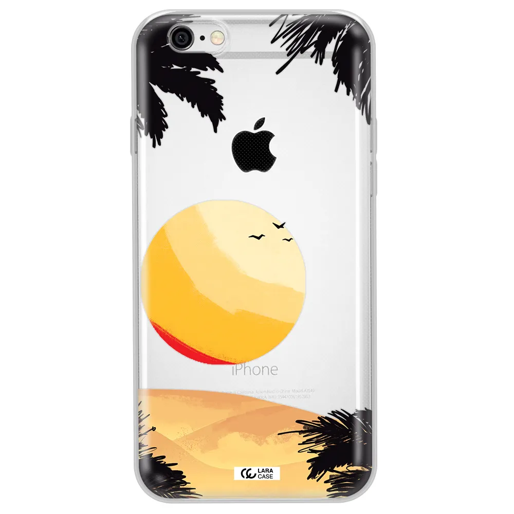 Sunset On The Beach Apple iPhone 6 Clear TPU Case