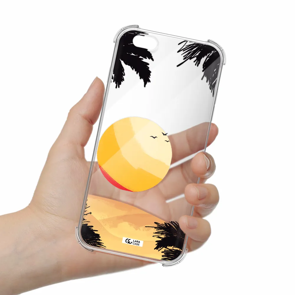 Sunset On The Beach Apple iPhone 6 plus Clear PC Case