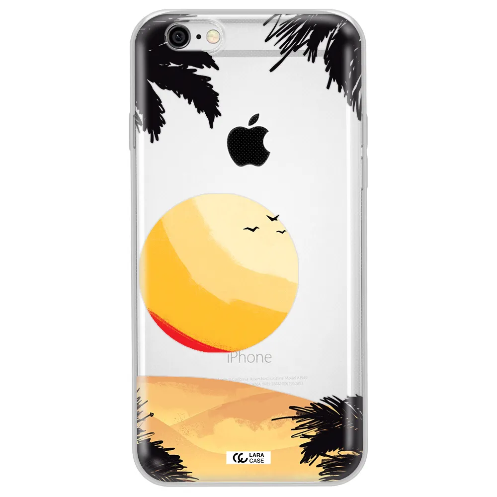 Sunset On The Beach Apple iPhone 6 plus Clear TPU Case