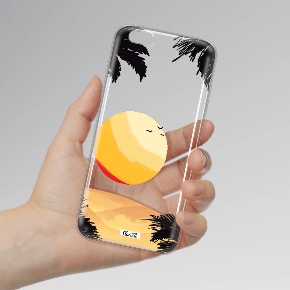 Sunset On The Beach Apple iPhone 6 s plus Clear TPU Case
