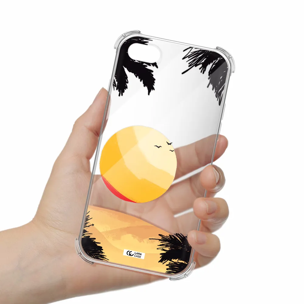 Sunset On The Beach Apple iPhone 7 Clear PC Case