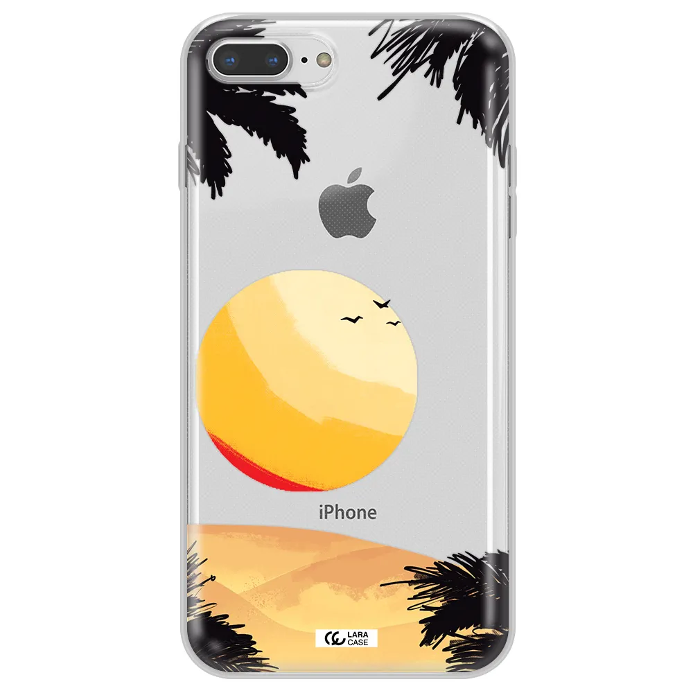 Sunset On The Beach Apple iPhone 7 plus Clear TPU Case