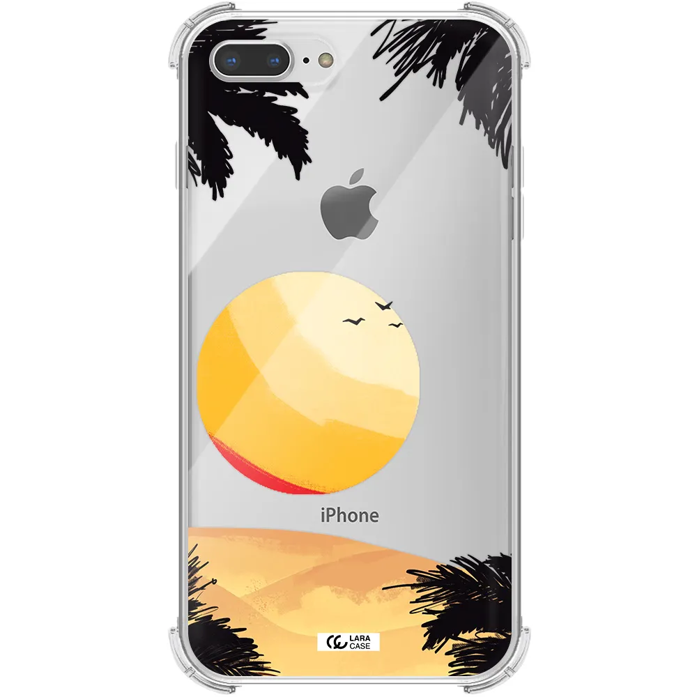 Sunset On The Beach Apple iPhone 8 plus Clear PC Case