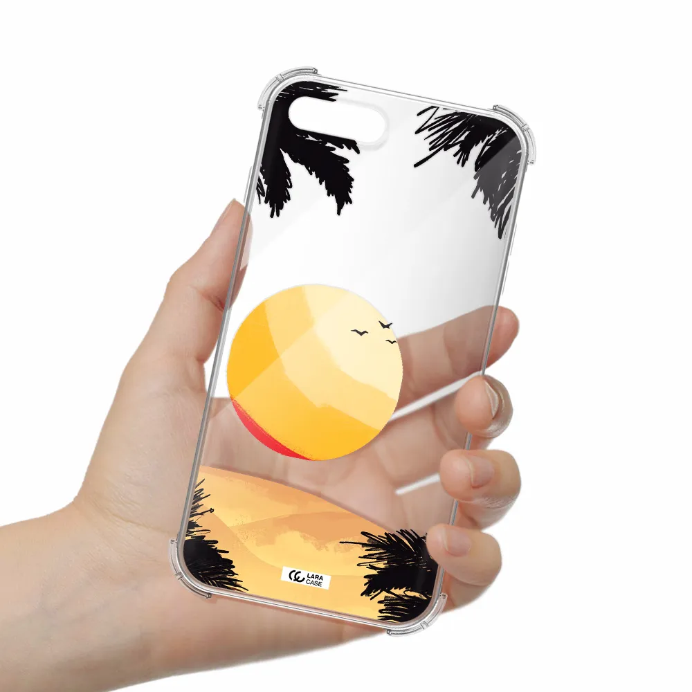 Sunset On The Beach Apple iPhone 8 plus Clear PC Case