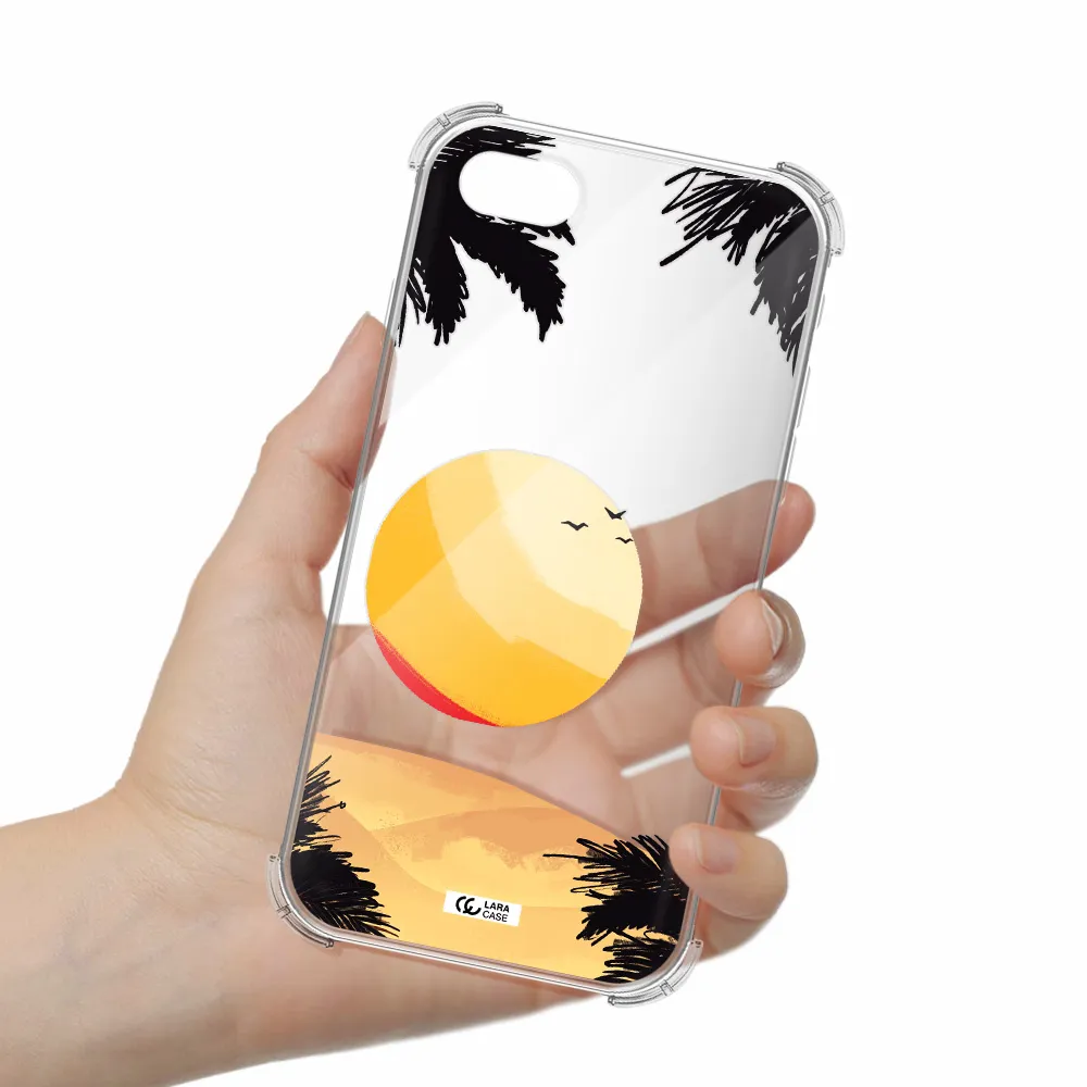 Sunset On The Beach Apple iPhone se 2020 Clear PC Case