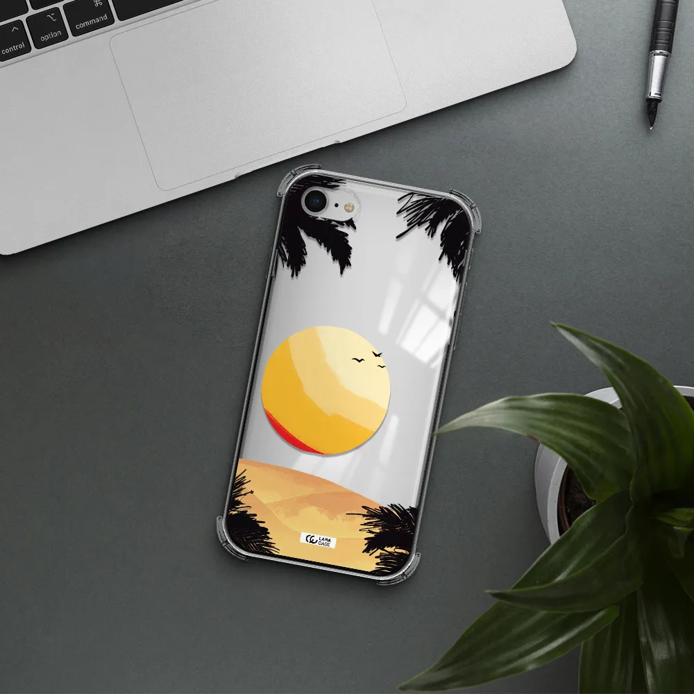 Sunset On The Beach Apple iPhone se 2020 Clear PC Case