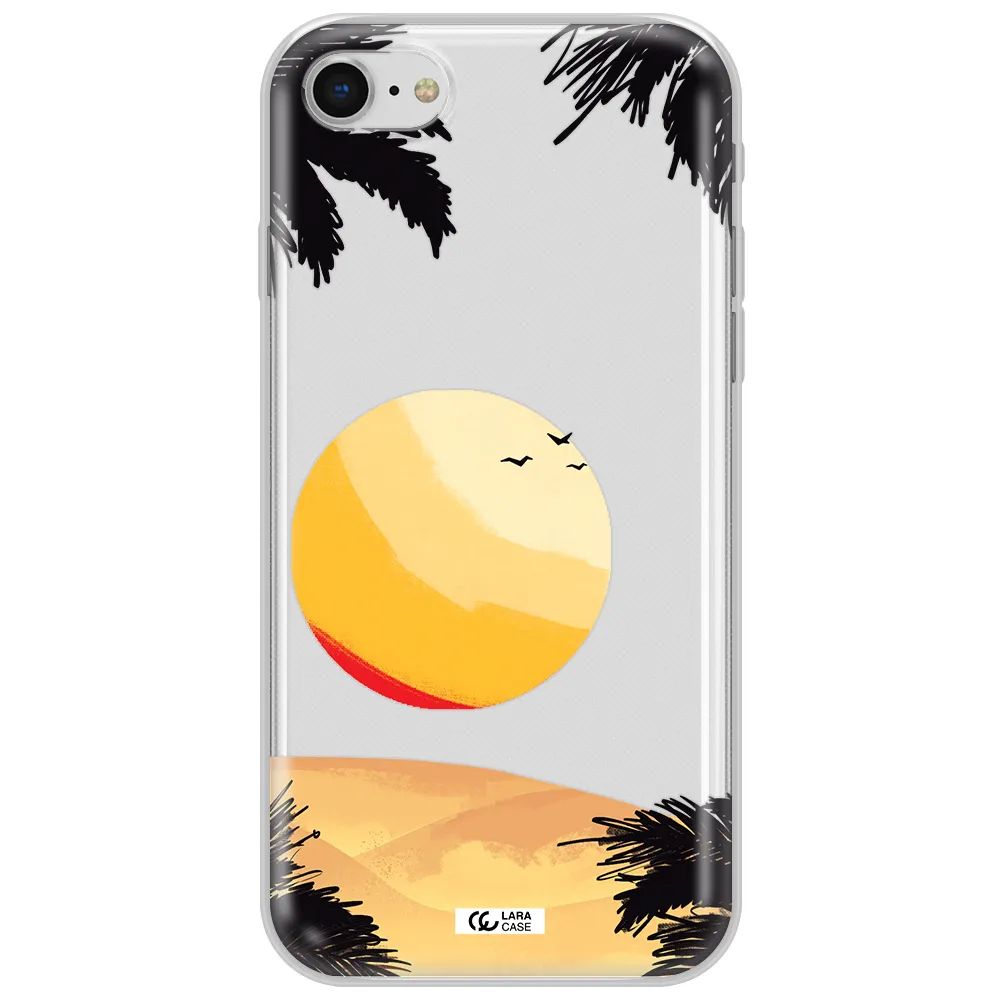 Sunset On The Beach Apple Iphone Se 2020 Clear Tpu Case