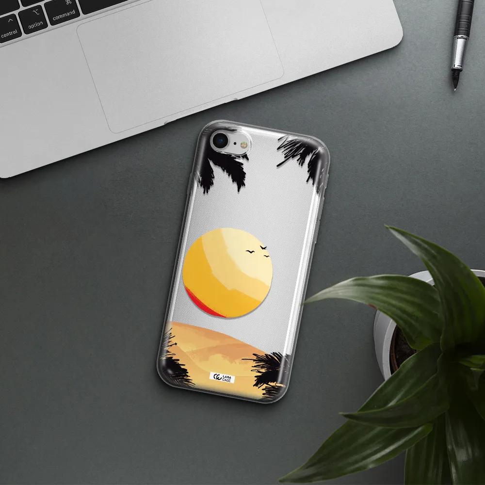 Sunset On The Beach Apple Iphone Se 2020 Clear Tpu Case