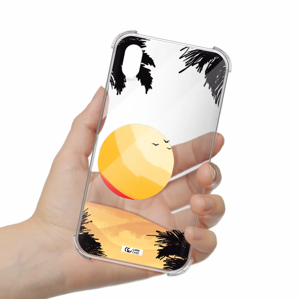 Sunset On The Beach Apple iPhone XR Clear PC Case