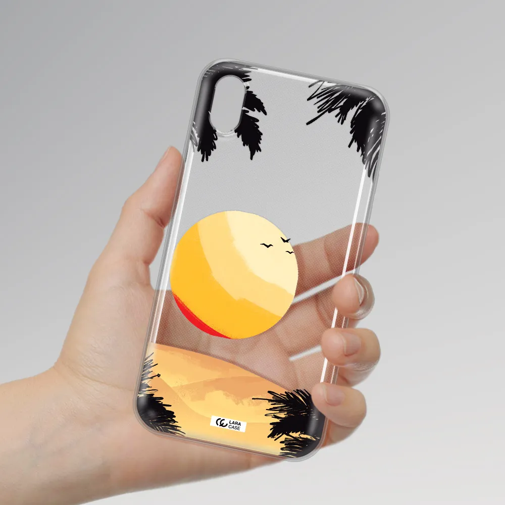 Sunset On The Beach Apple iPhone XR Clear TPU Case
