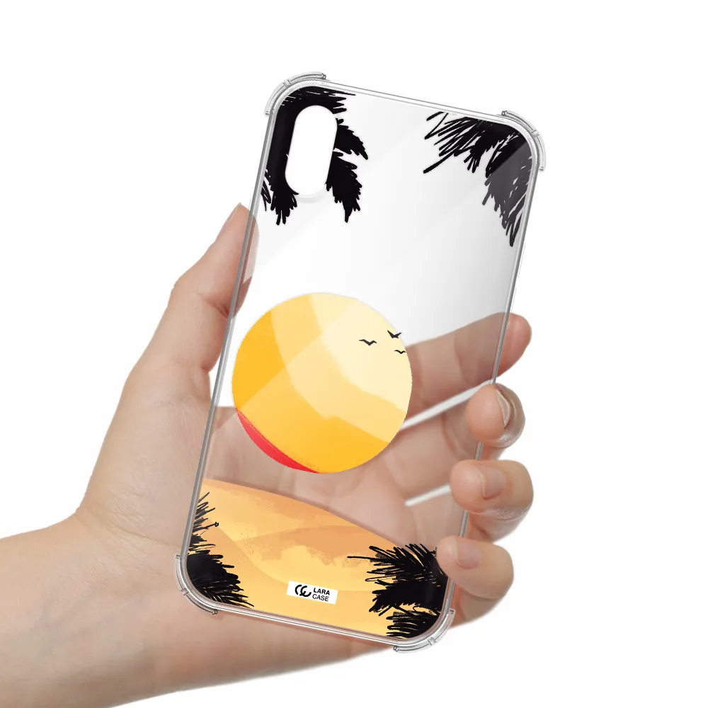 Sunset On The Beach Apple iPhone XS Clear PC Case