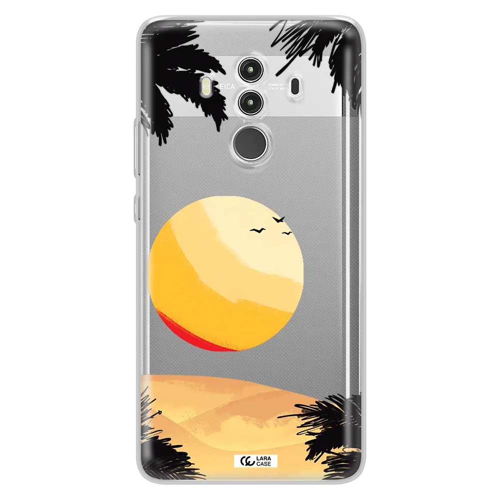 Sunset On The Beach Huawei Mate 10 Clear TPU Case