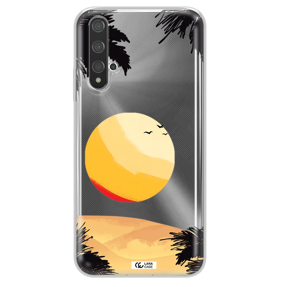 Sunset On The Beach Huawei Nova 5t Clear TPU Case
