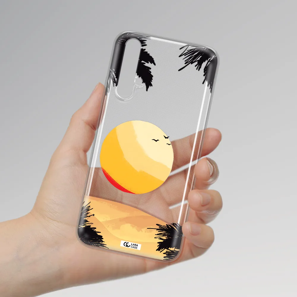 Sunset On The Beach Huawei Nova 5t Clear TPU Case