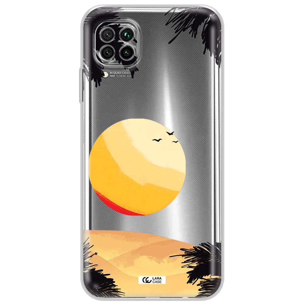 Sunset On The Beach Huawei Nova 7I Clear Tpu Case