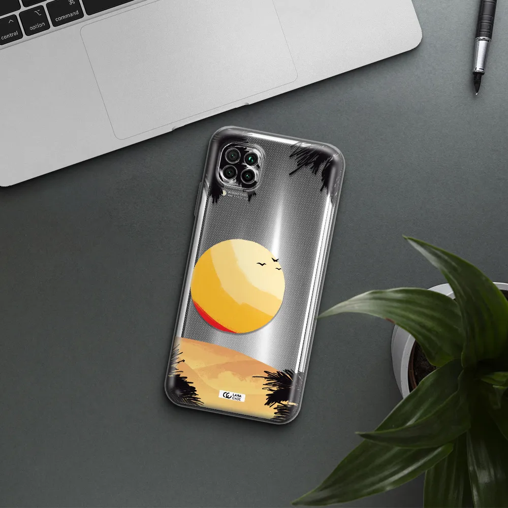 Sunset On The Beach Huawei Nova 7I Clear Tpu Case