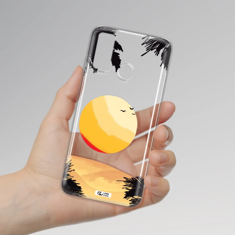 Sunset On The Beach Huawei P Smart 2020 Clear TPU Case
