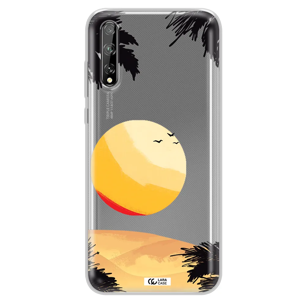 Sunset On The Beach Huawei P Smart S Clear TPU Case