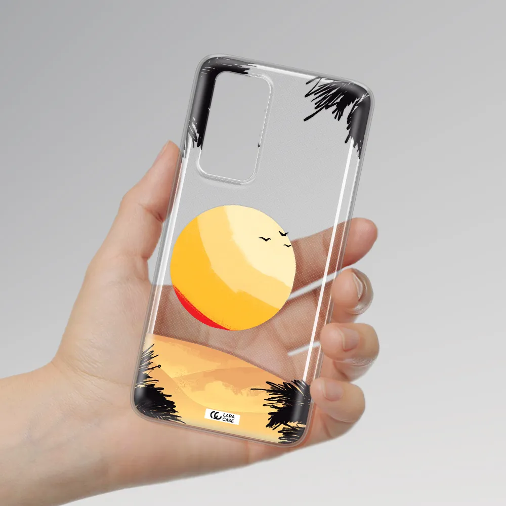 Sunset On The Beach Huawei P40 Clear TPU Case